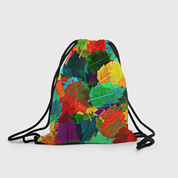 Рюкзак-мешок Colored leaves, цвет: 3D-принт