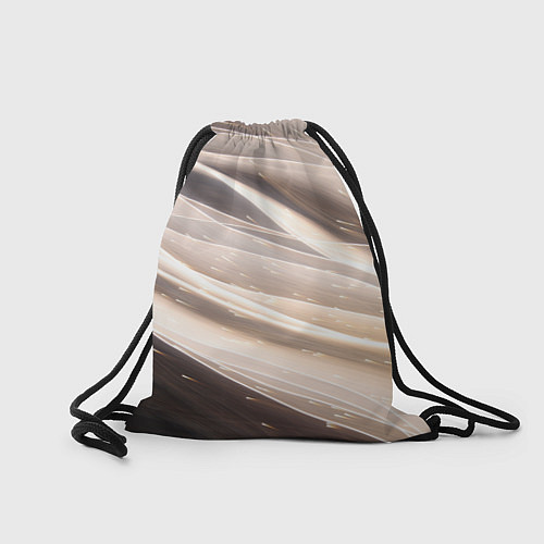 Мешок для обуви Абстрактные волны и огни бесконечности / 3D-принт – фото 2