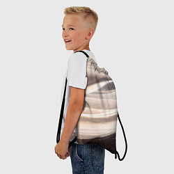 Рюкзак-мешок Абстрактные волны и огни бесконечности, цвет: 3D-принт — фото 2