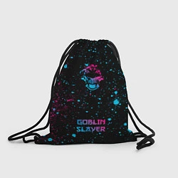 Рюкзак-мешок Goblin Slayer - neon gradient: символ, надпись, цвет: 3D-принт