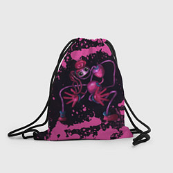 Рюкзак-мешок Poppy Playtime pink - Мамочка длинные ноги, цвет: 3D-принт