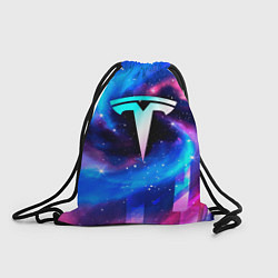 Рюкзак-мешок Tesla неоновый космос, цвет: 3D-принт