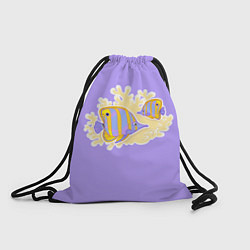 Рюкзак-мешок Экзотические рыбки Бабочка, цвет: 3D-принт