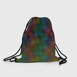 Рюкзак-мешок Неоновый сетчатый узор, цвет: 3D-принт