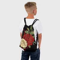 Рюкзак-мешок Прекрасные розы, цвет: 3D-принт — фото 2