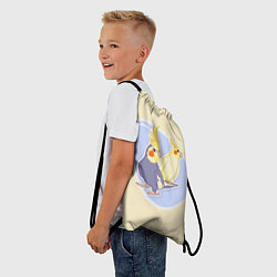 Рюкзак-мешок Умные попугаи Корелла, цвет: 3D-принт — фото 2