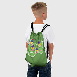 Рюкзак-мешок Яркие Амадины, цвет: 3D-принт — фото 2
