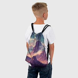 Рюкзак-мешок В горах Вечерний пейзаж, цвет: 3D-принт — фото 2