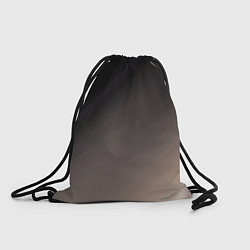 Рюкзак-мешок Черный, серый бежевый градиент, цвет: 3D-принт