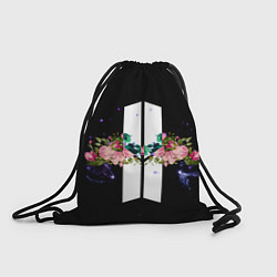 Рюкзак-мешок BTS Flowers In Space, цвет: 3D-принт