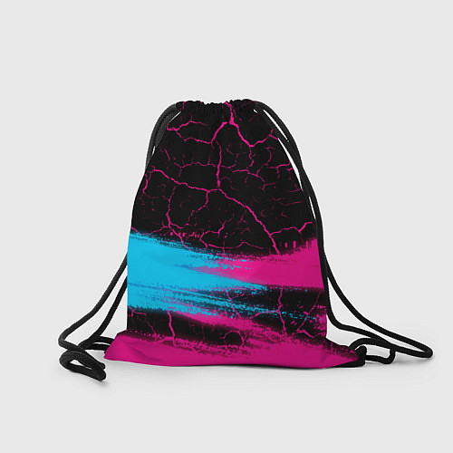 Мешок для обуви Blue Exorcist - neon gradient: символ сверху / 3D-принт – фото 2