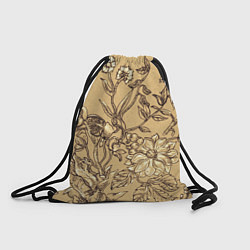 Рюкзак-мешок Флора рисунок, цвет: 3D-принт