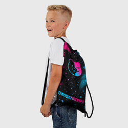 Рюкзак-мешок Danganronpa - neon gradient: символ, надпись, цвет: 3D-принт — фото 2