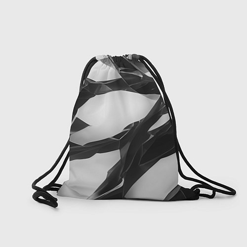 Мешок для обуви Осколки кристалла, тёмная абстракция / 3D-принт – фото 2