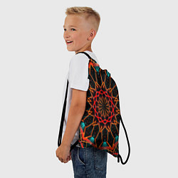 Рюкзак-мешок Фрактальная мандала, цвет: 3D-принт — фото 2