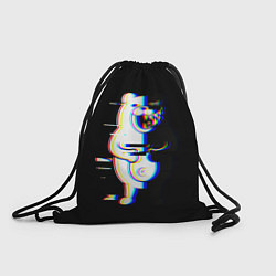 Рюкзак-мешок Danganronpa monokuma glitch, цвет: 3D-принт
