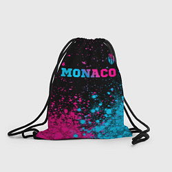 Рюкзак-мешок Monaco - neon gradient: символ сверху, цвет: 3D-принт
