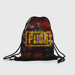 Рюкзак-мешок PUBG red theme, цвет: 3D-принт