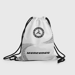 Рюкзак-мешок Mercedes speed шины на светлом: символ, надпись, цвет: 3D-принт