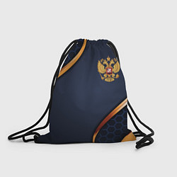 Рюкзак-мешок Blue & gold герб России, цвет: 3D-принт
