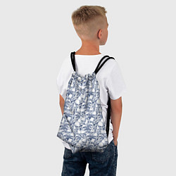 Рюкзак-мешок Череп с трещиной, цвет: 3D-принт — фото 2