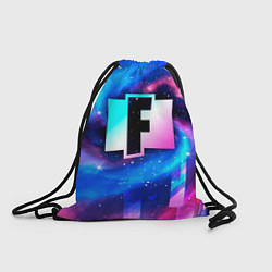 Рюкзак-мешок Fortnite неоновый космос, цвет: 3D-принт