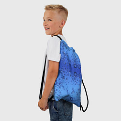 Рюкзак-мешок Капли воды - текстура, цвет: 3D-принт — фото 2