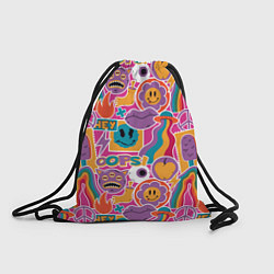 Рюкзак-мешок Психоделические страшилки, цвет: 3D-принт