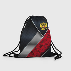 Рюкзак-мешок Red & black Russia, цвет: 3D-принт