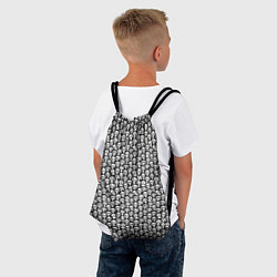 Рюкзак-мешок Череп со зрачками, цвет: 3D-принт — фото 2