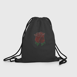 Рюкзак-мешок Роза абстракция, цвет: 3D-принт