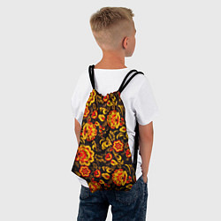 Рюкзак-мешок Хохлома роспись, цвет: 3D-принт — фото 2