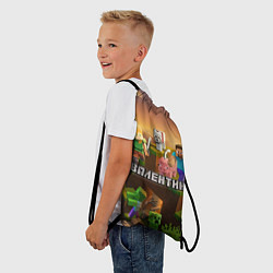 Рюкзак-мешок Валентин Minecraft, цвет: 3D-принт — фото 2