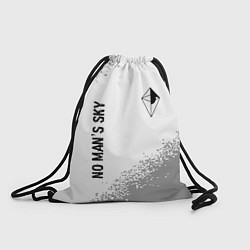 Рюкзак-мешок No Mans Sky glitch на светлом фоне: надпись, симво, цвет: 3D-принт