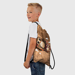 Рюкзак-мешок Сова и совёнок на суку, цвет: 3D-принт — фото 2