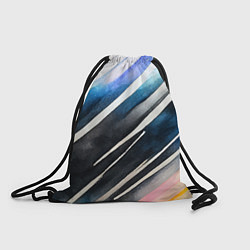 Рюкзак-мешок Акварельные полосы, цвет: 3D-принт