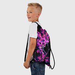 Рюкзак-мешок Цветочки арт, цвет: 3D-принт — фото 2