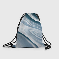 Рюкзак-мешок Сине-белые разводы краски, цвет: 3D-принт