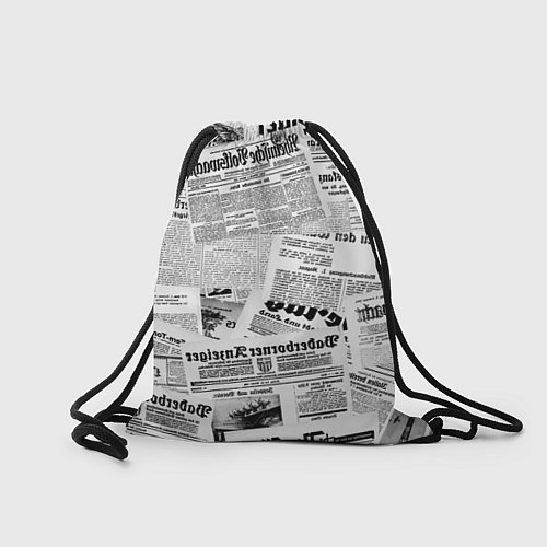 Мешок для обуви Газетный коллаж / 3D-принт – фото 2