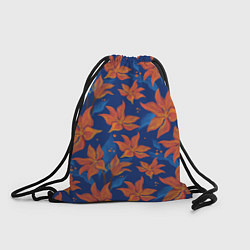 Рюкзак-мешок Осенние абстрактные цветы, цвет: 3D-принт