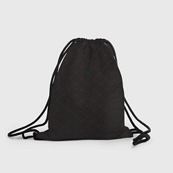 Рюкзак-мешок Красные плитки на черном фоне, цвет: 3D-принт