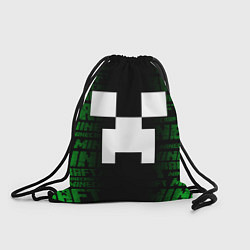 Рюкзак-мешок Лицо Крипера - Майнкрафт, цвет: 3D-принт