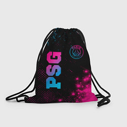 Рюкзак-мешок PSG - neon gradient: надпись, символ, цвет: 3D-принт