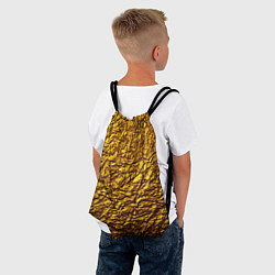 Рюкзак-мешок Золотая фольга, цвет: 3D-принт — фото 2