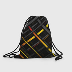 Рюкзак-мешок Цветные переплетающиеся линии, цвет: 3D-принт