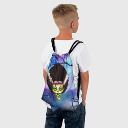 Рюкзак-мешок Девушка - зомби, цвет: 3D-принт — фото 2
