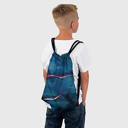 Рюкзак-мешок Броня из магического синего камня, цвет: 3D-принт — фото 2