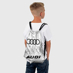 Рюкзак-мешок Audi speed шины на светлом: символ, надпись, цвет: 3D-принт — фото 2