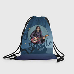 Рюкзак-мешок Смерть играет на гитаре, цвет: 3D-принт