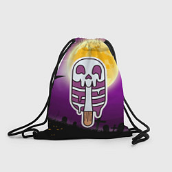 Рюкзак-мешок Мороженое - скелет, цвет: 3D-принт